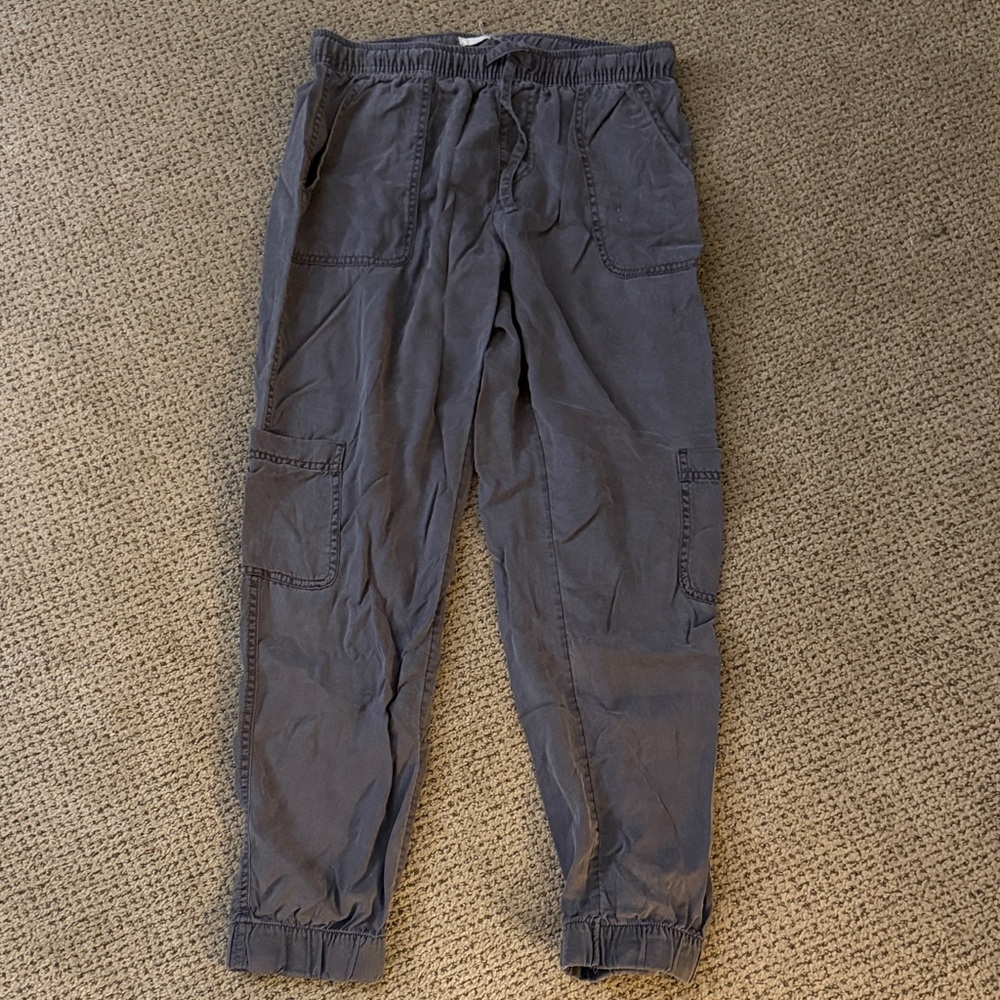 Soft Women's Casual Cargo Jogger Pants - Gray